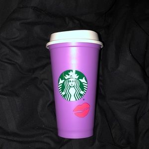 2021 Starbucks Valentine’s Day - Lips - Reusable Purple Hot Cup